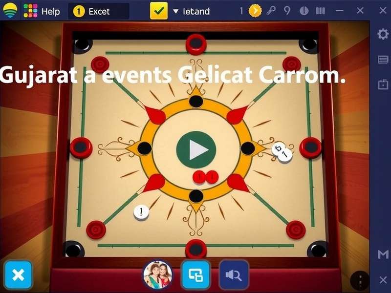 Gujarat Carrom Pro Game Interface